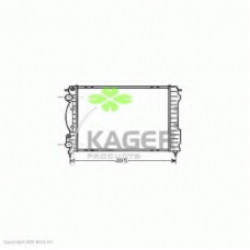 31-0929 KAGER Радиатор, охлаждение двигателя