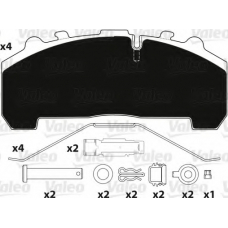 882208 VALEO Комплект тормозных колодок, дисковый тормоз