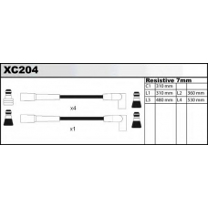 XC204 QUINTON HAZELL Комплект проводов зажигания