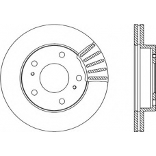 BDA1801.20 OPEN PARTS Тормозной диск