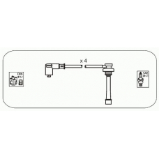 JP170 JANMOR Комплект проводов зажигания