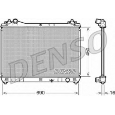 DRM47031 DENSO Радиатор, охлаждение двигателя