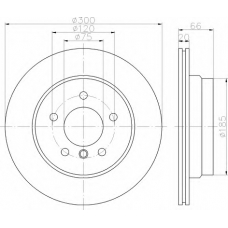 8DD 355 117-831 HELLA Тормозной диск