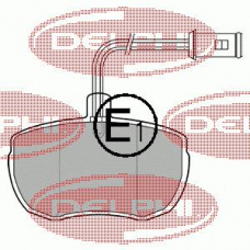 LP651 DELPHI Комплект тормозных колодок, дисковый тормоз