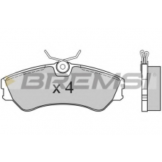 BP2541 BREMSI Комплект тормозных колодок, дисковый тормоз