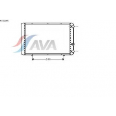 RTA2155 AVA Радиатор, охлаждение двигателя