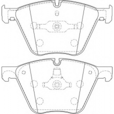 FD7471A NECTO Комплект тормозных колодок, дисковый тормоз