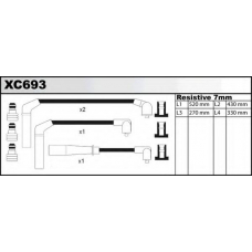 XC693 QUINTON HAZELL Комплект проводов зажигания