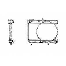 507251 NRF Радиатор, охлаждение двигател