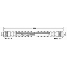 FBH6767 FIRST LINE Тормозной шланг