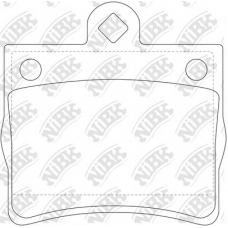 PN0125 NiBK Комплект тормозных колодок, дисковый тормоз