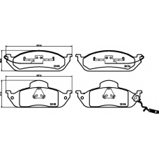 8DB 355 008-661 HELLA PAGID Комплект тормозных колодок, дисковый тормоз