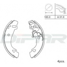DPB1004 DITAS Комплект тормозных колодок