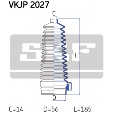VKJP 2027 SKF Комплект пылника, рулевое управление