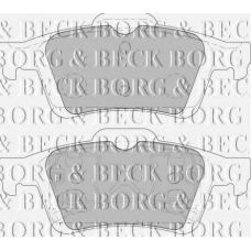 BBP1938 BORG & BECK Комплект тормозных колодок, дисковый тормоз