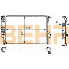 2108496 BEHR Radiator