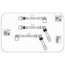 ODS231 JANMOR Комплект проводов зажигания