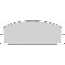 FD6554A NECTO Комплект тормозных колодок, дисковый тормоз