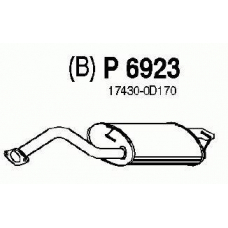 P6923 FENNO Глушитель выхлопных газов конечный