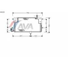 VW5125 AVA Конденсатор, кондиционер