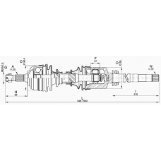 DRS6316.00 OPEN PARTS Приводной вал