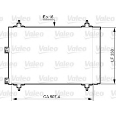 814080 VALEO Конденсатор, кондиционер