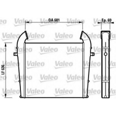 816853 VALEO Интеркулер