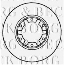 BBD5907S BORG & BECK Тормозной диск