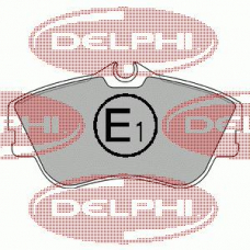 LP918 DELPHI Комплект тормозных колодок, дисковый тормоз