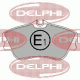 LP918<br />DELPHI<br />Комплект тормозных колодок, дисковый тормоз