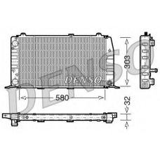 DRM02010 DENSO Радиатор, охлаждение двигателя