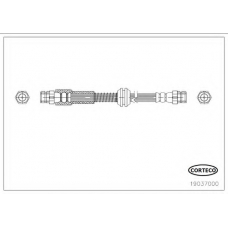 19037000 CORTECO Тормозной шланг