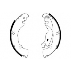 8DB 355 005-171 HELLA PAGID Комплект тормозных колодок