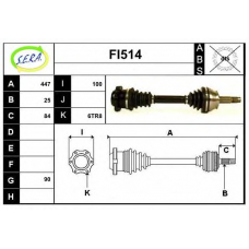 FI514 SERA Приводной вал