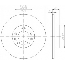 MDC2345 MINTEX Тормозной диск