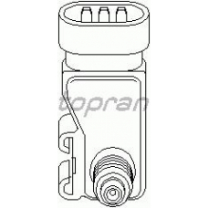 207 423 TOPRAN Датчик, давление во впускном газопроводе