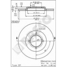 BS 7284 BRECO Тормозной диск