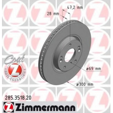 285.3518.20 ZIMMERMANN Тормозной диск