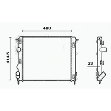 RM0465 EQUAL QUALITY Радиатор, охлаждение двигателя