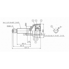 MS71170 URW Шарнирный комплект, приводной вал