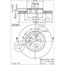 BS 8537 BRECO Тормозной диск