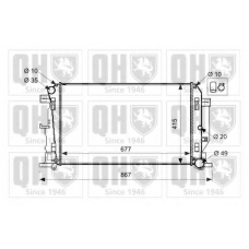 QER2629 QUINTON HAZELL Радиатор, охлаждение двигателя