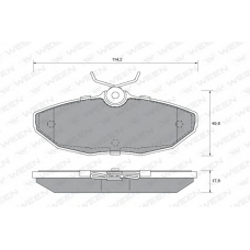 151-1842 WEEN Комплект тормозных колодок, дисковый тормоз