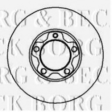 BBD5849S BORG & BECK Тормозной диск