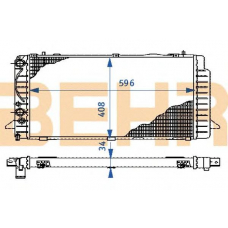 2110226 BEHR Radiator