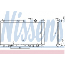 68146 NISSENS Радиатор, охлаждение двигателя