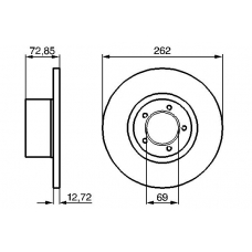 0 986 478 077 BOSCH Тормозной диск