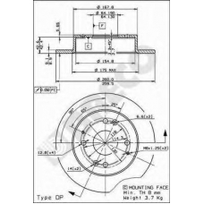 BS 7597 BRECO Тормозной диск