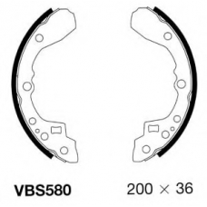 VBS580 MOTAQUIP Комплект тормозных колодок