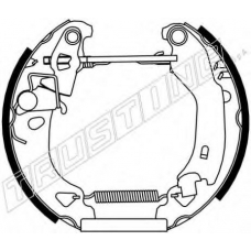 6192 TRUSTING Комплект тормозных колодок